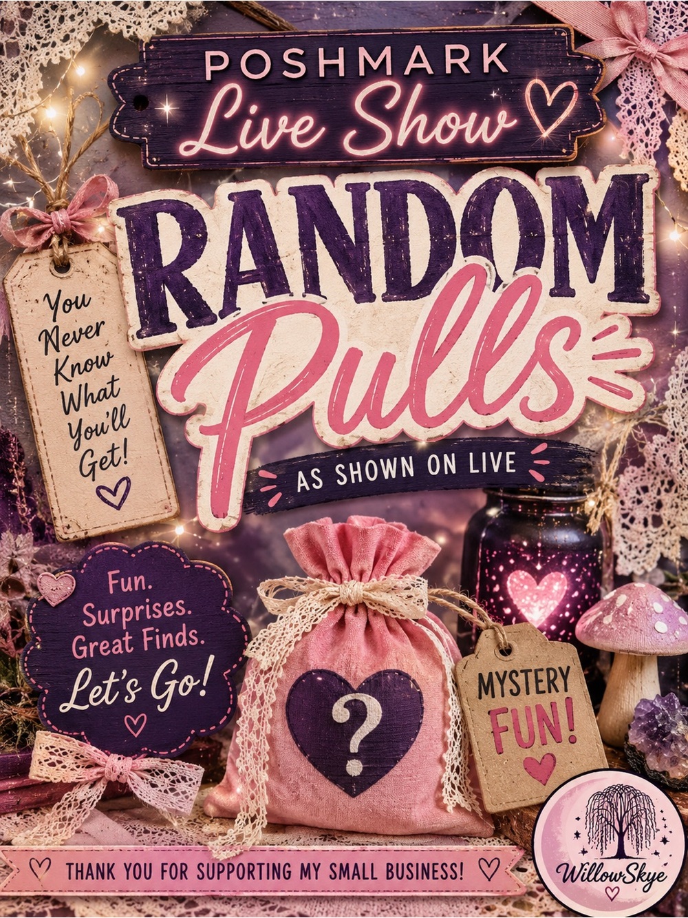 LIVE SHOW - Willow’s Mystery Random Pulls
